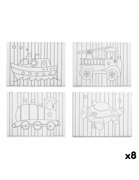 Toile Pincello 29100261 Bois Tissu 8 Unités