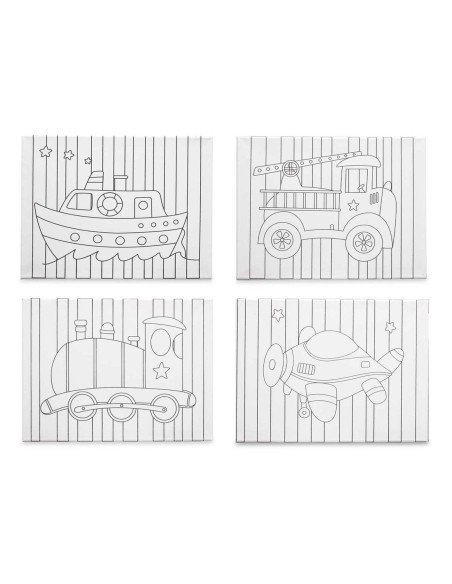 Toile Pincello 29100261 Bois Tissu 8 Unités