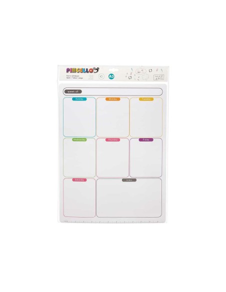Aimants Pincello 424 Blanc 33,5 x 48 x 0,5 cm Frigo A3 (12 Unités)