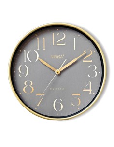 Horloge Murale Versa Plastique 3,5 x 28,5 x 29,5 cm