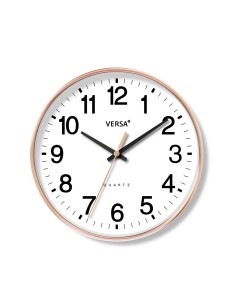 Horloge Murale Versa Blanc Plastique 4,3 x 30 x 30 cm