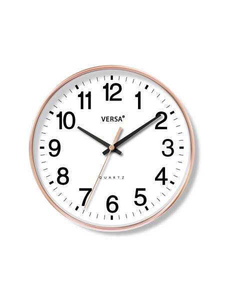 Horloge Murale Versa Blanc Plastique 4,3 x 30 x 30 cm