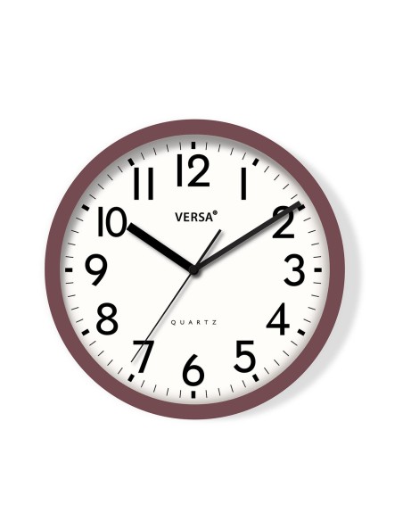 Horloge Murale Versa Plastique 4,8 x 31 x 31 cm