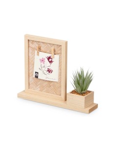Cadre photo 411096 Naturel Plastique Bois MDF (8 Unités) 2