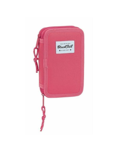 Plumier double BlackFit8 M854 Rose 12.5 x 19.5 x 4 cm (28 Pièces)