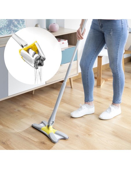 Balai Serpillère Auto-essorant en Microfibre Type X. Twop InnovaGoods