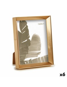 Cadre photo WPC0235MG-3 Doré verre Plastique (6 Unités)