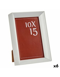 Cadre photo WPC0235MG-1-WH Blanc verre Plastique (6 Unités)