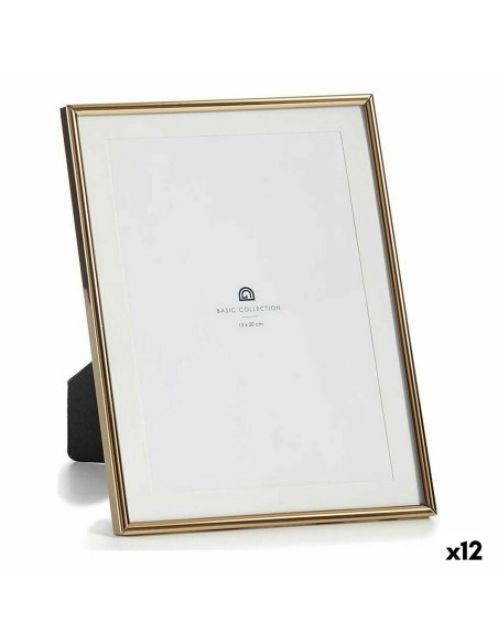 Cadre photo MS61001-MAT GOLD Doré Verre Acier (12 Unités)