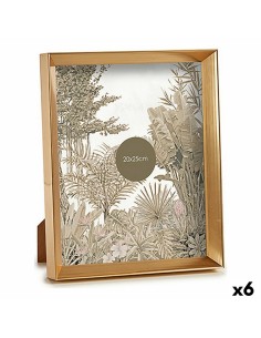 Cadre photo WPC0235MG-4 Doré verre Plastique (6 Unités)