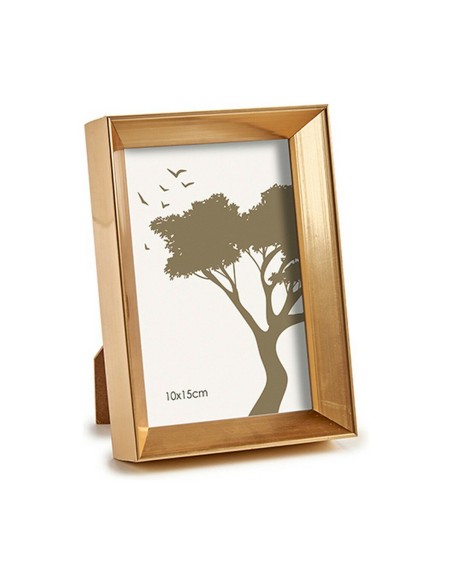 Cadre photo WPC0235MG-1 Doré verre Plastique (6 Unités)