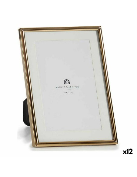 Cadre photo MS610001-MAT GOLD Doré Verre Acier (12 Unités)