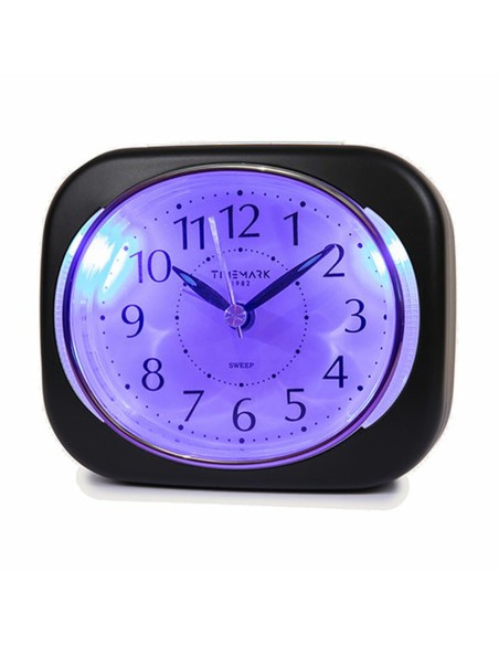 Réveil Analogique Timemark 10 x 8,5 x 4 cm Noir Plastique Classique