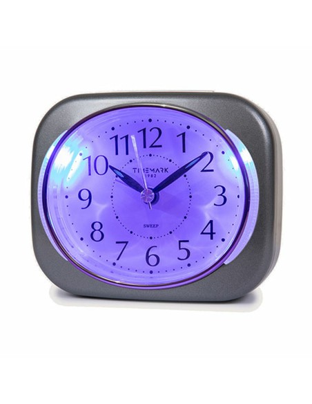 Réveil Analogique Timemark 10 x 8,5 x 4 cm Gris Plastique