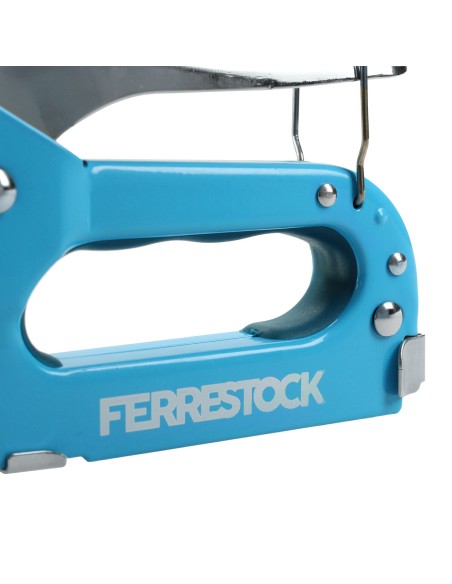 Agrafeuse professionnelle Ferrestock Nº 53 6-14 mm Bleu