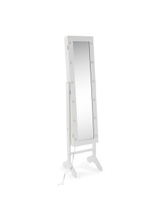 Miroir mural Versa Blanc Miroir Bois MDF 35 x 153 x 35,2 cm Porte-bijoux