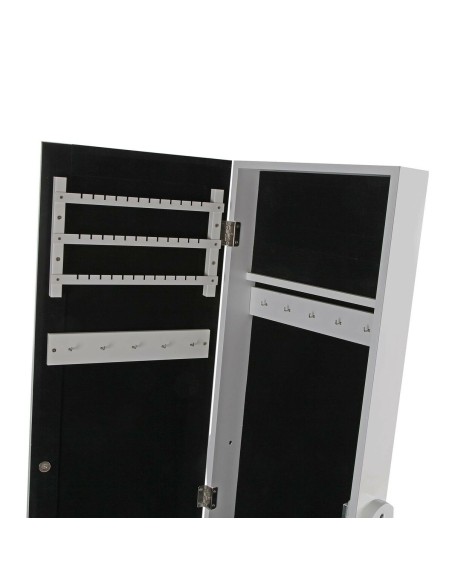 Miroir mural Versa Blanc Miroir Bois MDF 35 x 153 x 35,2 cm Porte-bijoux