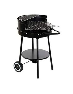 Roues de barbecue au charbon de bois DKD Home Decor Noir Métal Plastique 59 x 49,5 x 82 cm 2
