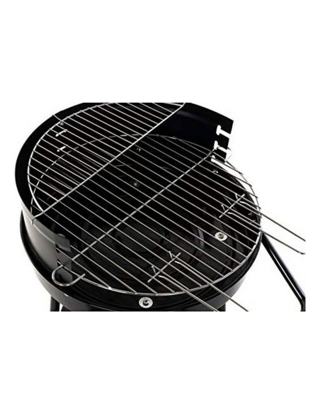 Roues de barbecue au charbon de bois DKD Home Decor Noir Métal Plastique 59 x 49,5 x 82 cm