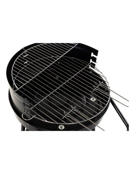 Roues de barbecue au charbon de bois DKD Home Decor Noir Métal Plastique 59 x 49,5 x 82 cm