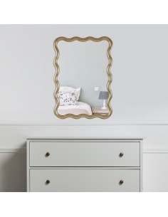 Miroir mural Versa Doré 2,6 x 70,2 x 50,2 cm 2