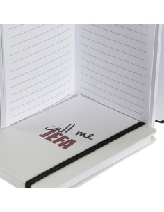 Carnet DKD Home Decor Blanc Noir Rouge (2 pcs) (10.5 x 1.5 x 14.5 cm) 2