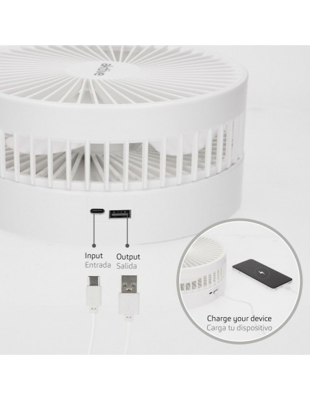 Ventilateur Portable Pliable Aktive Rechargeable (4 Unités)