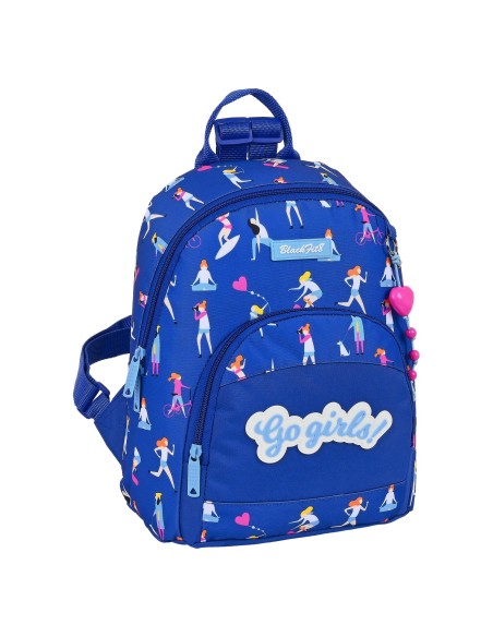 Sac à dos Casual BlackFit8 Go Girls Bleu (25 x 30 x 13 cm)