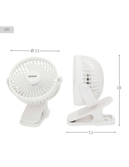 Ventilateur de Bureau Rechargeable Aktive (6 Unités)