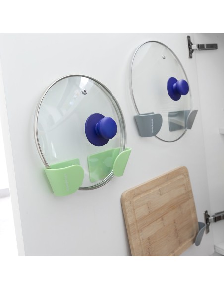 Set de 3 Supports Mural Adhésif pour Couvercle de Cuisine Smarack InnovaGoods