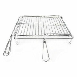Grill Algon Chrome Plaque Tournante 40 x 45 x 10 cm (4 Unités) 2