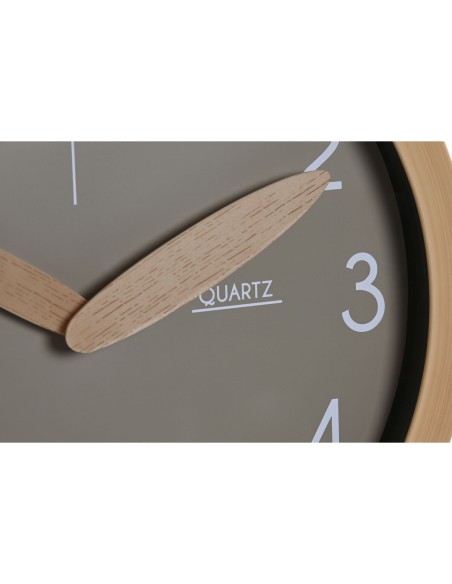 Horloge Murale Home ESPRIT Marron Vert Gris polystyrène 30 x 4 x 30 cm (3 Unités)
