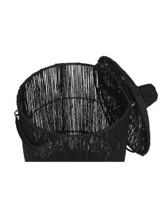 Set de basket Home ESPRIT Noir Jute Métal (2 Pièces) 2