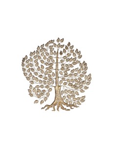 Décoration murale Home ESPRIT Doré Arbre Cottage 120 x 1,5 x 121 cm