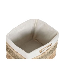 Set de basket Home ESPRIT Naturel Herbier marin Tropical (3 Pièces) 2
