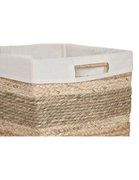 Set de basket Home ESPRIT Naturel Herbier marin Tropical (3 Pièces)