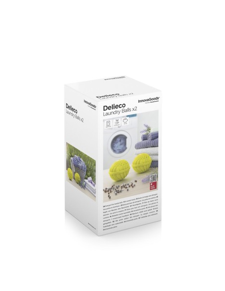 Boules de Lavage pour le Linge sans Détergent Delieco InnovaGoods Pack de 2 unités