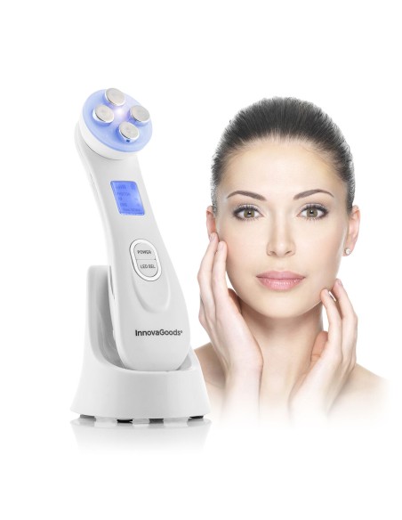 Masseur Facial avec Radiofréquence, Photothérapie et Électrostimulation Wace InnovaGoods