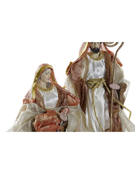 Couronne de Noël DKD Home Decor Nacimiento Poliester 49X5X49 Plastique (Reconditionné B)