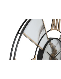 Horloge Murale Home ESPRIT Blanc Noir Doré Métal 142 X 9 X 142 cm 2
