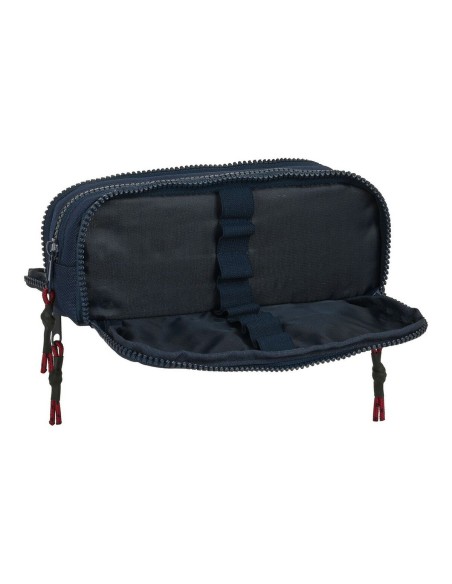 Trousse d'écolier F.C. Barcelona Corporativa Bleu Bordeaux (21 x 8 x 8 cm)