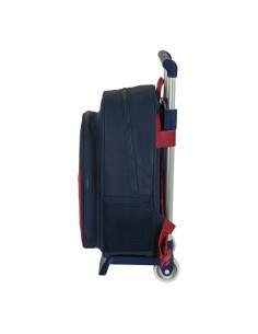 Cartable à roulettes F.C. Barcelona Corporativa Bleu Bordeaux (27 x 33 x 10 cm) 2