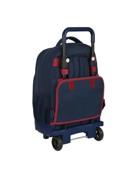 Cartable à roulettes F.C. Barcelona Corporativa Bleu Bordeaux (33 x 45 x 22 cm)
