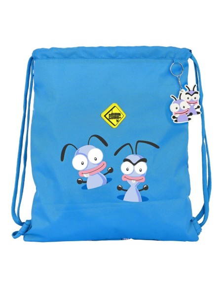 Sac à dos serré par des ficelles El Hormiguero Bleu (35 x 40 x 1 cm)