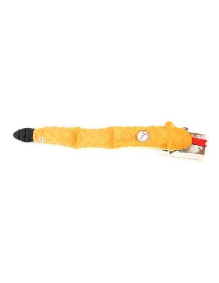 Jouet pour chien en peluche Gloria Dogmonsters Orange 100 % polyester Serpent 65 x 5 x 6 cm