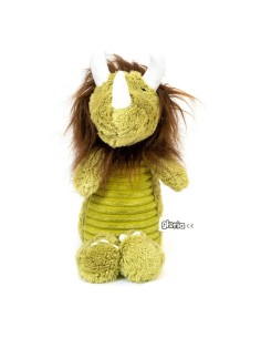 Jouet pour chien en peluche Gloria Vert Ocre Polyester polypropylène Monstre