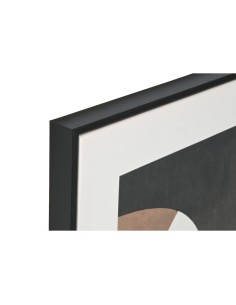 Cadre Home ESPRIT Marron Noir Vert Abstrait Urbaine 80 x 4 x 80 cm (2 Unités) 2