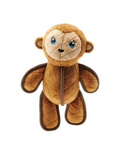 Jouet pour chien en peluche Hunter Togh Toys Marron Polyester Singe 25 cm
