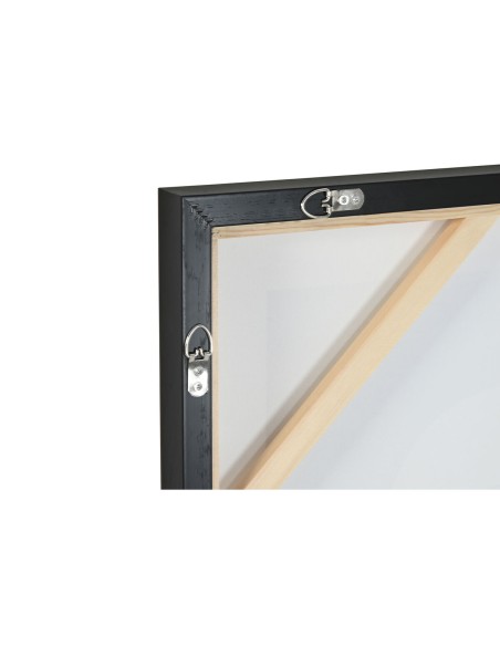Cadre Home ESPRIT Marron Noir Vert Abstrait Urbaine 80 x 4 x 80 cm (2 Unités)