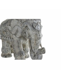 Figurine Décorative DKD Home Decor Beige Multicouleur Eléphant Colonial 52 x 23 x 33 cm 2
